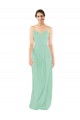 Classic Long Chiffon Bridesmaid Dress with V-Neck for Sale
