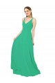Classic Chiffon Bridesmaid Dress with Lace-Up Back for Sale