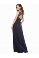 Elegant Chiffon Bridesmaid Dress with V-Neck Lace Bodice for Sale