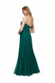 Chiffon Bridesmaid Dress with Pleated Bodice and Straps for Sale