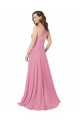 Chiffon Bridesmaid Dress / Prom Dress with Keyhole Front for Sale