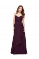 Wrapped Sweetheart Neckline Long Chiffon Bridesmaid Dress  for Sale