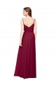 Wrapped Sweetheart Neckline Long Chiffon Bridesmaid Dress  for Sale