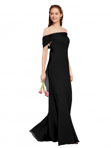 Fit and Flare Long Chiffon Bridesmaid Dress / Prom Dress with Sash and Open Back for Sale
