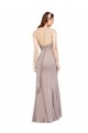 Fit and Flare Long Chiffon Bridesmaid Dress / Prom Dress with Sash and Open Back for Sale