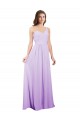 Draped One Shoulder A-Line Long Chiffon Bridesmaid Dress for Sale