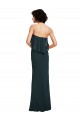 Strapless Chiffon Bridesmaid Dress with cascading Flounce Crop Top Bodice for Sale