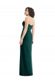 Twist Front Draped Chiffon Bridesmaid Dress with Slit for Sale