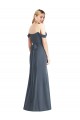 Off the Shoulder Criss Cross Bodice Trumpet Chiffon Bridesmaid Dress for Sale