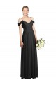 Cold-Shoulder V-Back Chiffon Maxi Bridesmaid Dress for Sale