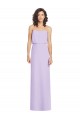 Full Length Lux Chiffon Blouson Bodice Bridesmaid Dress for Sale