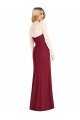 Strapless Chiffon Trumpet Bridesmaid Dress with Front Slit for Sale