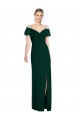 Ruffled Cold-Shoulder Maxi Chiffon Bridesmaid Dress for Sale