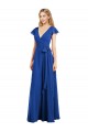 Flutter Sleeves Faux Wrap Chiffon Bridesmaid Dress for Sale