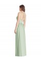 Criss Cross Strap Backless Maxi Long Chiffon Bridesmaid Dress for Sale