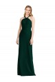 Sleek Full-Length Twist Halter Chiffon Bridesmaid Dress for Sale
