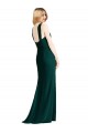 Sleek Full-Length Twist Halter Chiffon Bridesmaid Dress for Sale