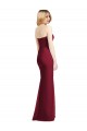Sweetheart Neckline Lux Chiffon Bridesmaid Dress with Side Slit for Sale