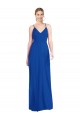 Criss Cross Back A-Line Chiffon Maxi Bridesmaid Dress for Sale