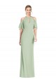 Ruffle Cold-Shoulder Mermaid Chiffon Maxi Bridesmaid Dress for Sale