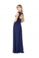 Embroidered Keyhole Back Chiffon Bridesmaid Dress for Sale