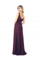 Long Chiffon Bridesmaid Dress with Front Bow for Sale