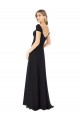 Sweetheart Cap Sleeves Chiffon Bridesmaid Dress for Sale