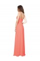 Empire Waist Spaghetti Straps Sweetheart Chiffon Bridesmaid Dress for Sale