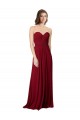 Draped Sweetheart Long Grecian Inspired Chiffon Bridesmaid Dress for Sale