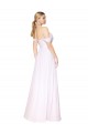Off the Shoulder Long Full Length Chiffon Bridesmaid Dress / Formal Prom Dress for Sale