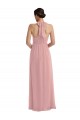 Empire Waist Long Halter Maxi Bridesmaid Dress for Sale