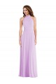 High Neck Halter Backless Maxi Bridesmaid Dress for Sale