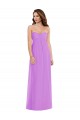 Empire Waist Twist Shirred Strapless Bridesmaid Dress for Sale