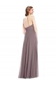 Diamond Halter Maxi Formal Bridesmaid Dress with Front Slit for Sale
