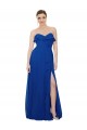 Ruffled Chiffon Strapless Bridesmaid Dress for Sale