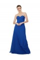 Strapless Sweetheart Draped Chiffon Bridesmaid Dress for Sale