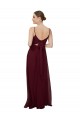 Scoop Neck Tied Keyhole Back Chiffon Bridesmaid Dress for Sale