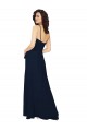 Ruffled Skirt Low Back Long Chiffon Bridesmaid Dress for Sale