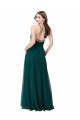 Chiffon Bridesmaid Dress with Draped Surplice Bodice & Pockets for Sale
