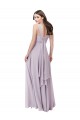Draped Chiffon Bridesmaid Dress with Sash for Sale