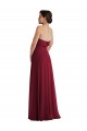 Cuffed Strapless Maxi Formal Bridesmaid Dress with Front Slit for Sale