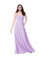 Chiffon A-Line Chiffon Bridesmaids Dress with Ruched Bodice for Sale