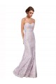 Floor Length Fitted Sweetheart Lace Bridesmaid Dress / Prom Dress for Sale