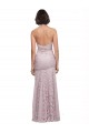 Floor Length Long Mermaid Lace Bridesmaid Dress / Prom Dress with Low Back for Sale