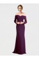 Full Length Long Bridesmaid Dress with Lace Off The Shoulder Bodice for Sale