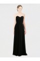 Long Strapless Lace Bodice Bridesmaid Dress with Sweetheart Neckline and Criss-Cross Pleats for Sale