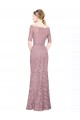 Short Sleeves Crop Top Mermaid Lace Bridesmaid Dress / Prom Dress for Sale
