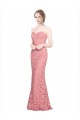 Fitted Sweetheart Mermaid Lace Bridesmaid Dress / Prom Dress for Sale