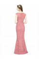 Sweetheart Mermaid Long Lace Bridesmaid Dress / Prom Dress with Wide Straps for Sale