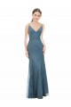 Deep V-Neck All Over Chantilly Lace Bridesmaid Dress with Criss Cross Open Back for Sale